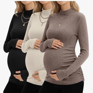 3 pack Long Sleeve Maternity Sweater